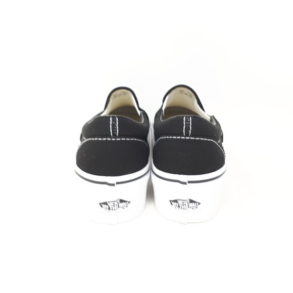 Vans Classic Slip-On Stackform Stacked Platform Shoe Sneaker Black Womens Size - Picture 6 of 11